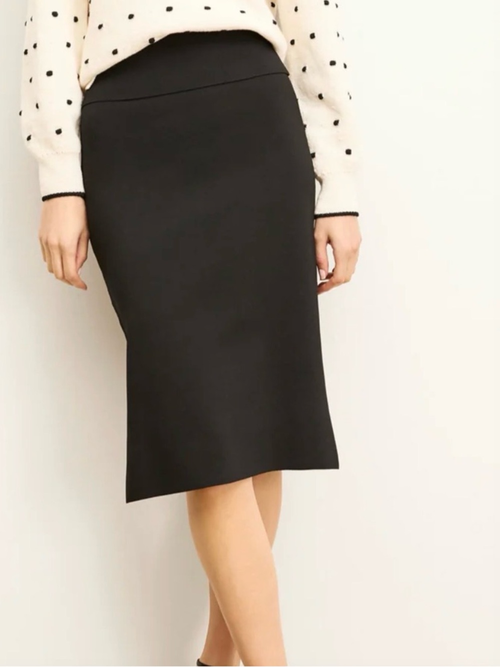 MM Lafleur Harlem Skirt— Jardegan Knit in Black Size +1